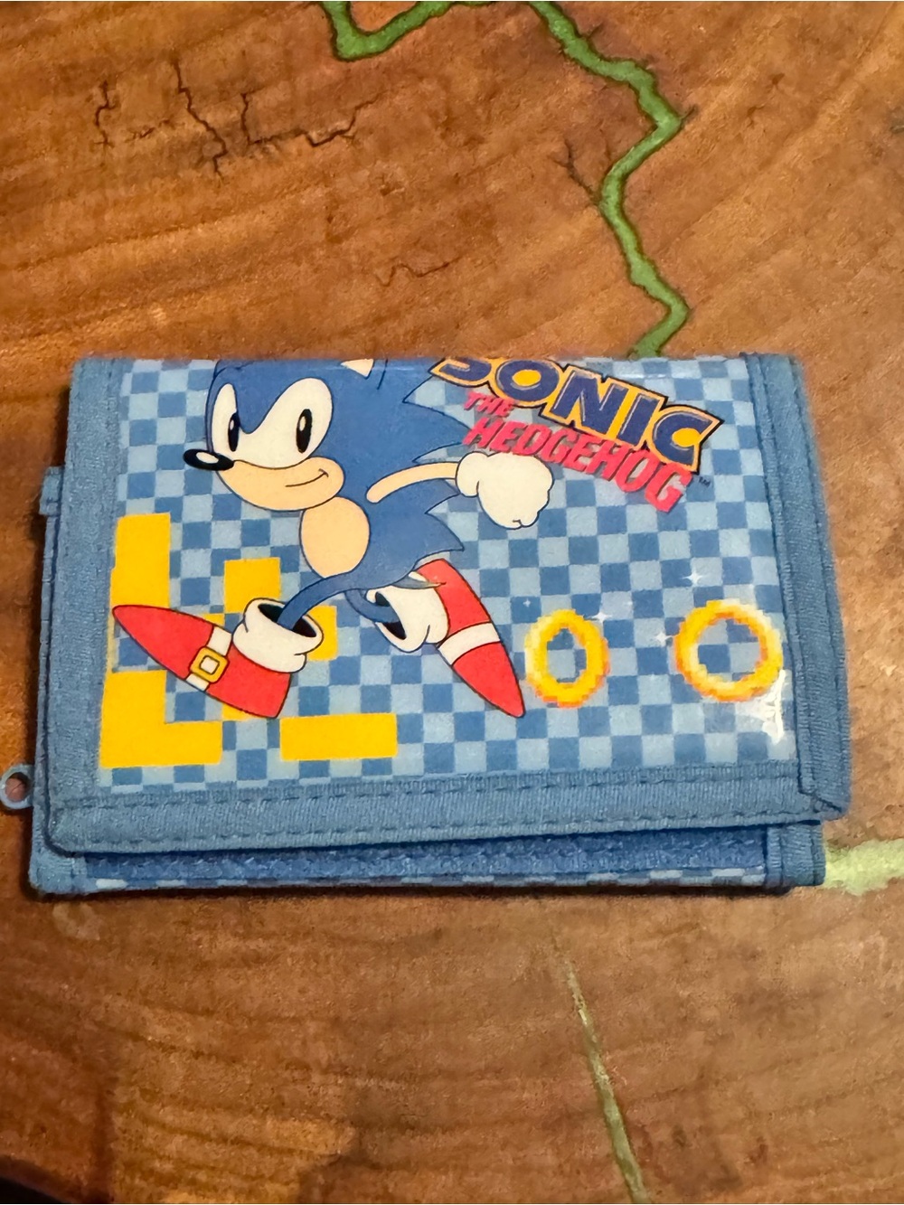 Hedgehog Sonic The Card and Coin Tri-Fold Wallet
